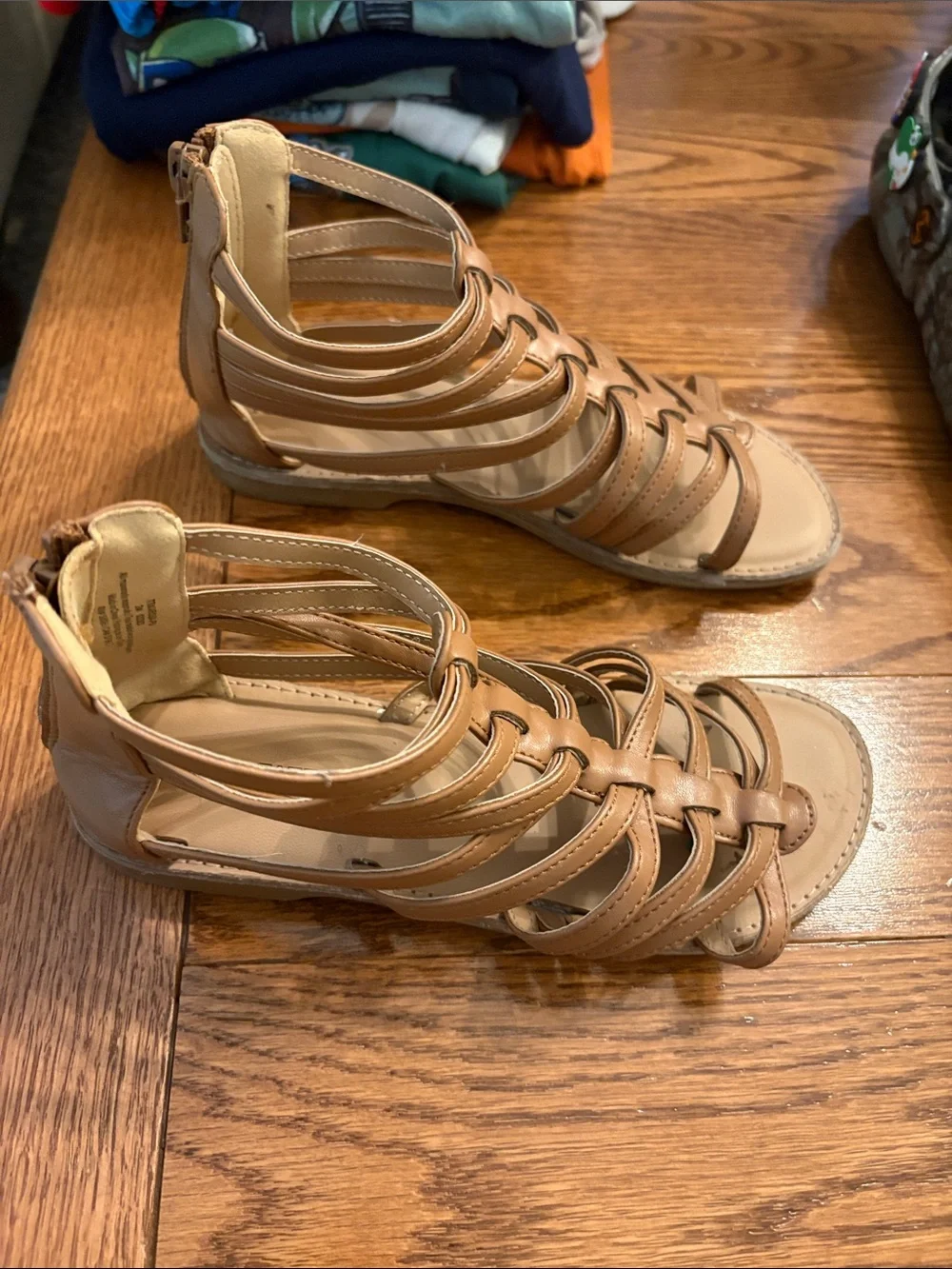 Tucker + Tate Tan Multi-Strap Gladiator Sandals